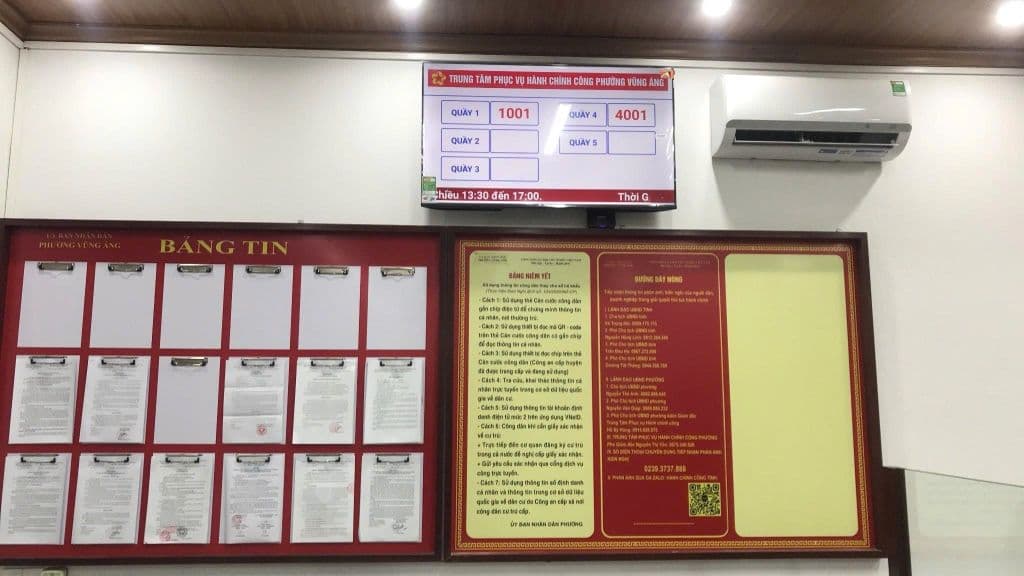 TTHCC PHƯỜNG VŨNG ÁNG ĐƯA VÀO SỬ DỤNG HỆ THỐNG XẾP HÀNG TỰ ĐỘNG COMQ - hình ảnh 2